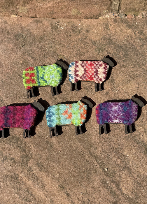 Southbeach Designs x Judith Glue Rackwick Fair Isle Sheep Magnet - Various colours