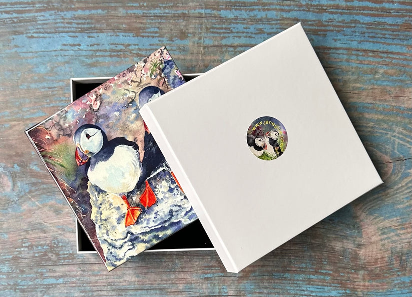 Jane Glue Puffin Twin Tiles