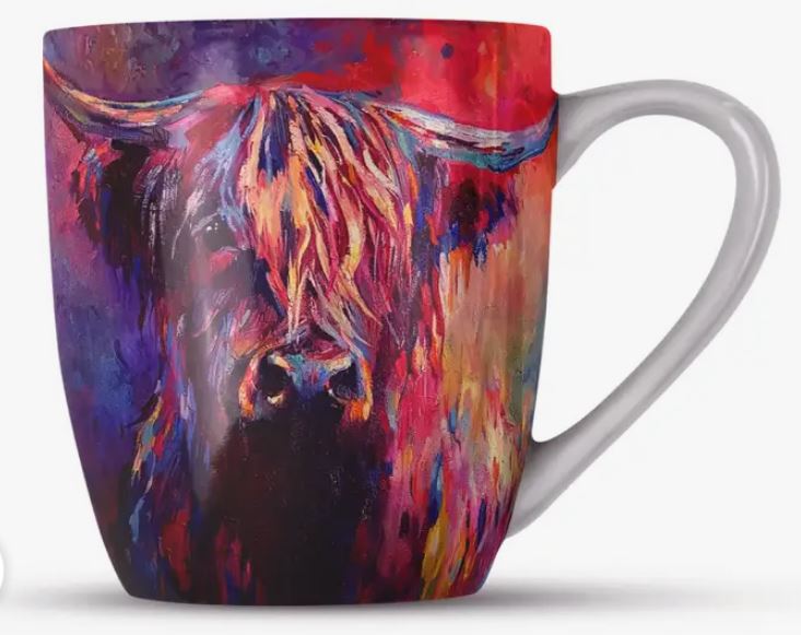 Sue Gardner - Highland Cow Bone China Mug