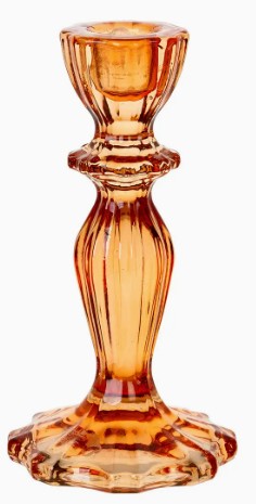 Talking Tables - Orange Glass Candlestick Holder