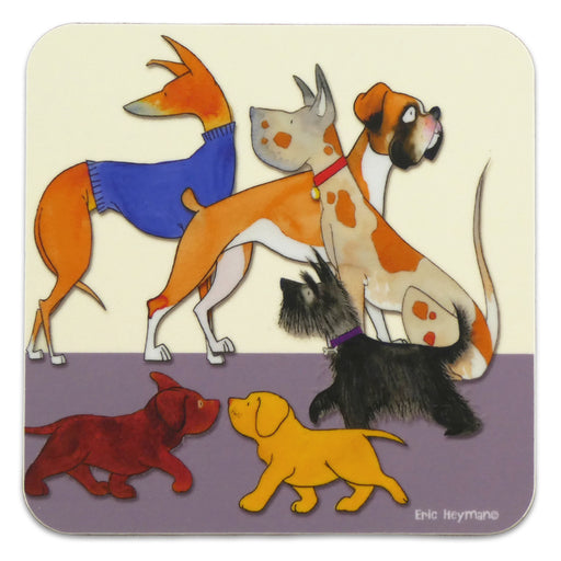 Emma Ball Paw Club Light Purple Coaster