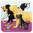 Emma Ball Paw Club Purple Coaster