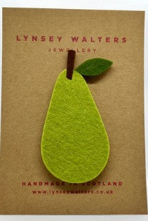 Lynsey Walters Pear Brooch