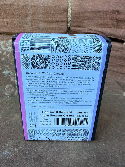 The Chocolate Detective - Rose & Violet Creams 100g
