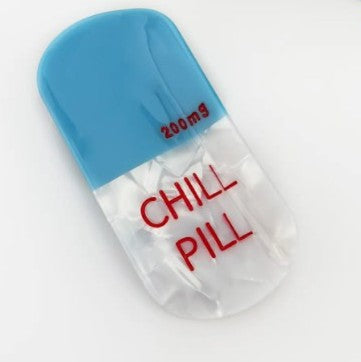 TheDivaSoap - Acetate Pill Claw Hair Clip -Blue