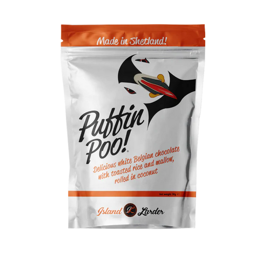 Shetland Puffin Poo - white Belgian Chocolate with mallow and toasted coconut