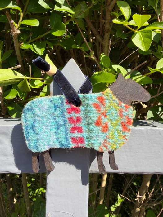 Southbeach Designs x Judith Glue Rackwick Fair Isle Hanging Sheep - Various Colours