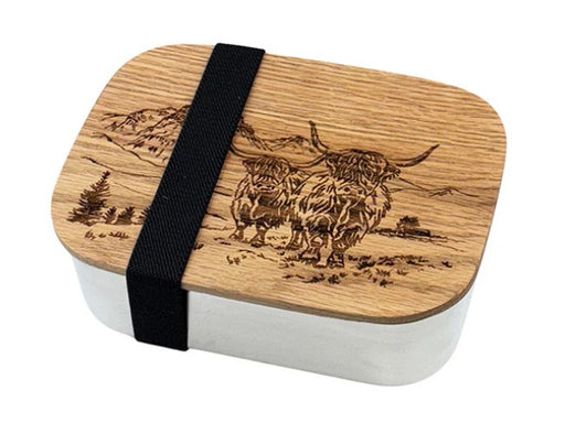 NEW Selbrae House Scenic Highland Cow Lunch Box