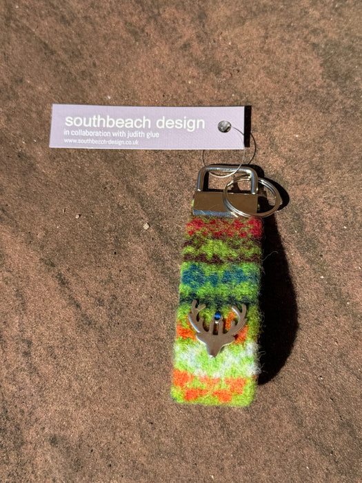 Southbeach Designs x Judith Glue Rackwick Fair Isle Key Fob - Various colours