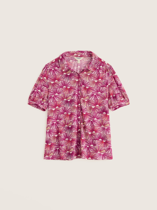 Seasalt Embrace Shirt - Sunset Fans Magenta