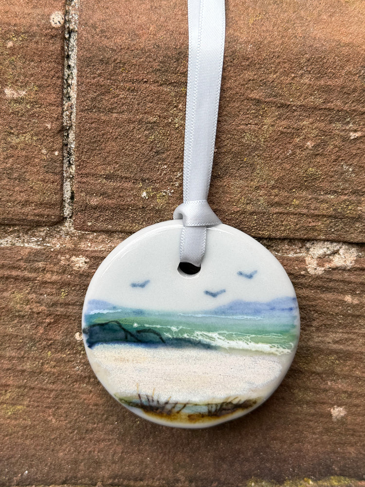 Highland Stoneware Seascape Hanging Ornament