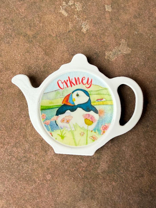 Emma Ball Sea Thrift 'Orkney' Puffins Tea Bag Tidy