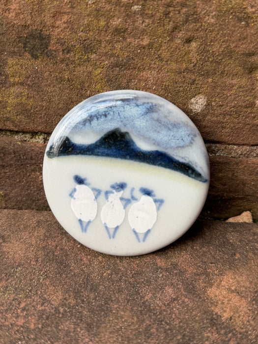 Highland Stoneware Sheep Magnet