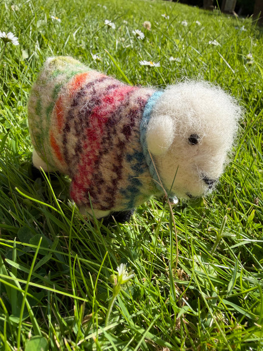Southbeach Design x Judith Glue Rackwick Fair Isle Felted Sheep