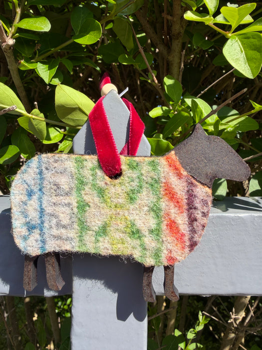 Southbeach Designs x Judith Glue Rackwick Fair Isle Hanging Sheep - Various Colours