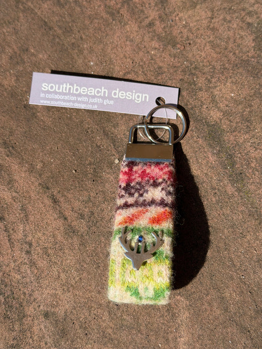 Southbeach Designs x Judith Glue Rackwick Fair Isle Key Fob - Various colours