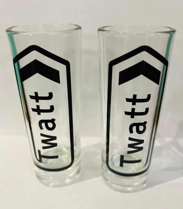 Twatt Shot Glasses - Set of 2 Buy one get one half price offer