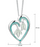 NEW Sheila Fleet Snowdrop Silver Heart In Leaf Enamel (EPX232)