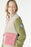 NEW Mousqueton Multicolored zip-up sherpa fleece for women
