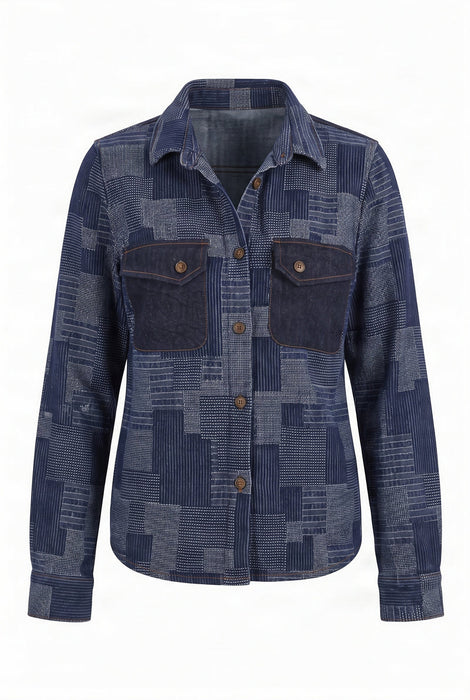 NEW Komodo Stella Overshirt in Artisinal Denim