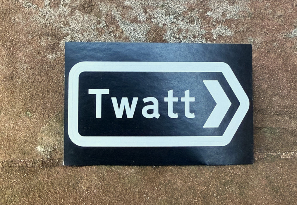 Orkney 'Twatt' Sign Sticker