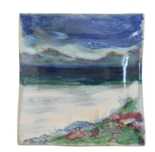 Highland Stoneware Sunset Medium Square Dish