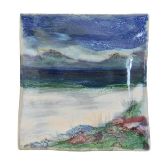 Highland Stoneware Sunset Medium Square Dish