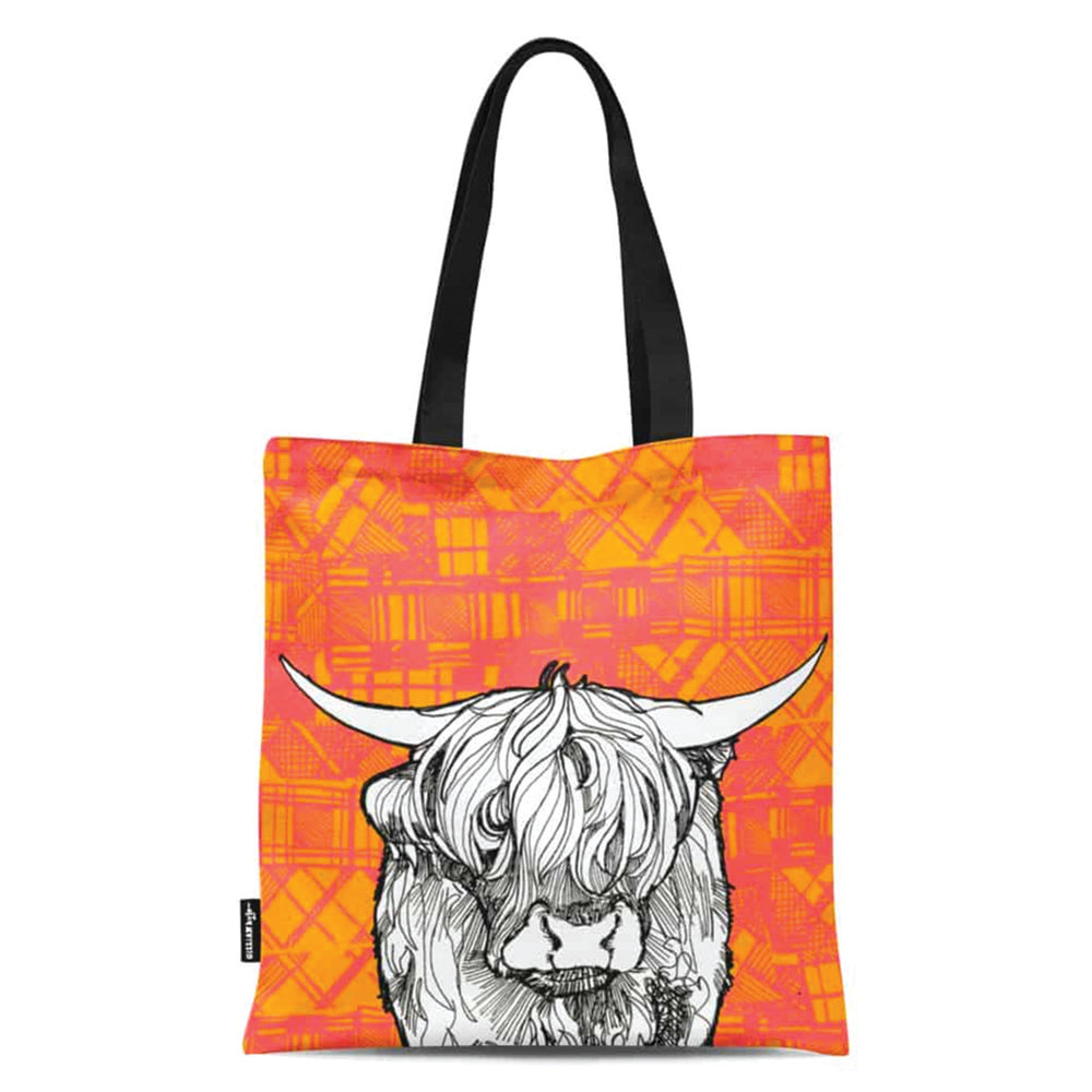 Tartan Cow Heavyweight Tote Bag
