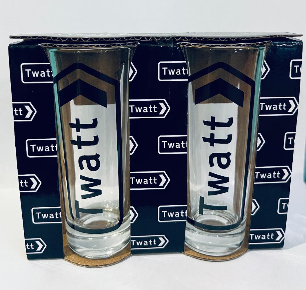 Twatt Shot Glasses - Set of 2 Buy one get one half price offer