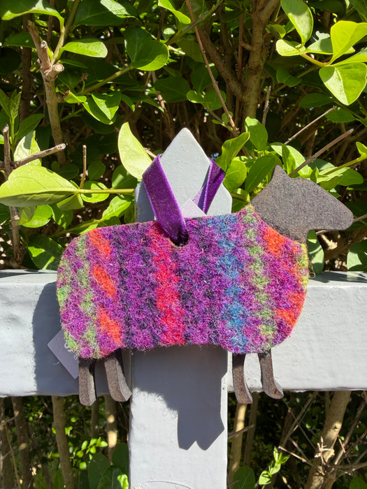Southbeach Designs x Judith Glue Rackwick Fair Isle Hanging Sheep - Various Colours