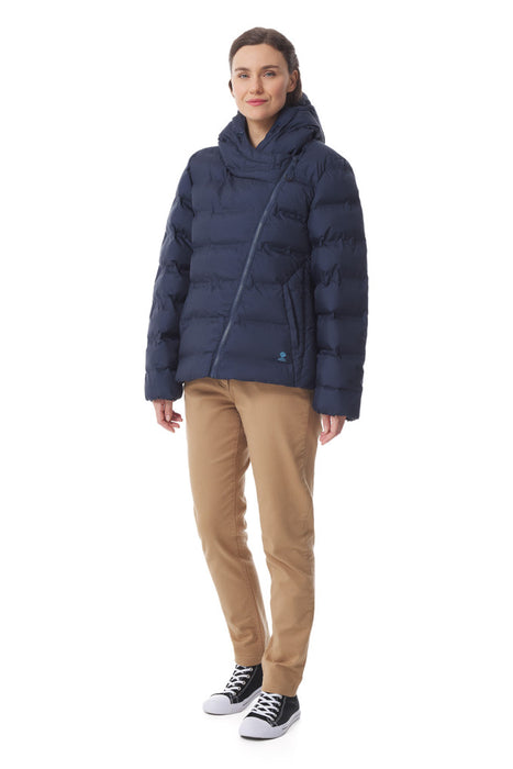 NEW 25% OFF Mousqueton Yseult Hooded Down Jacket in Marine