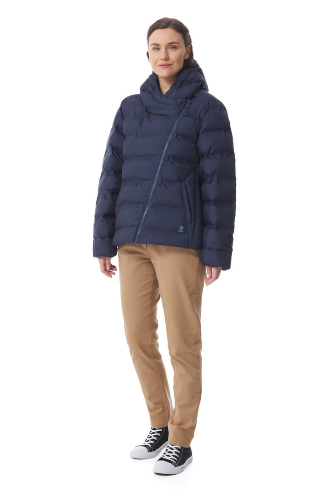 NEW 25% OFF Mousqueton Yseult Hooded Down Jacket in Marine