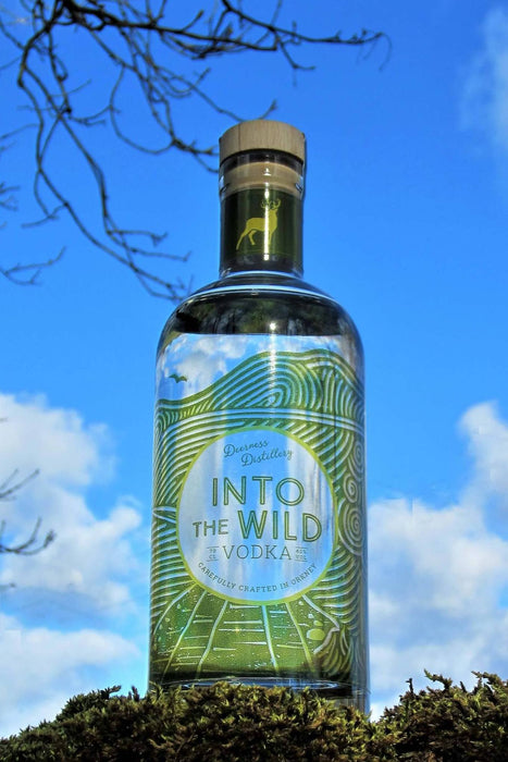Deerness Distillery Vodka - Into The Wild 70cl  with Vodka Mat