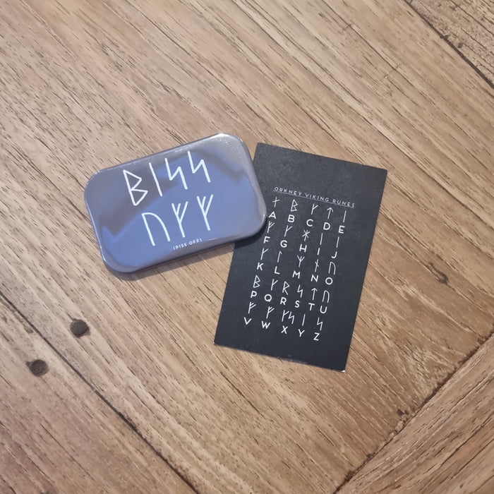 Orkney Viking Rude Runes 'P*ss Off' Magnet