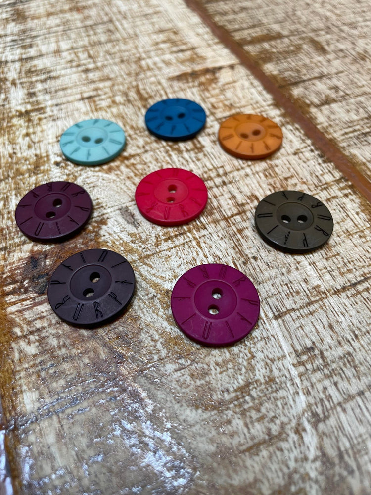 Judith Glue Pack of 8 Orkney Runic Buttons - Choice of Colours