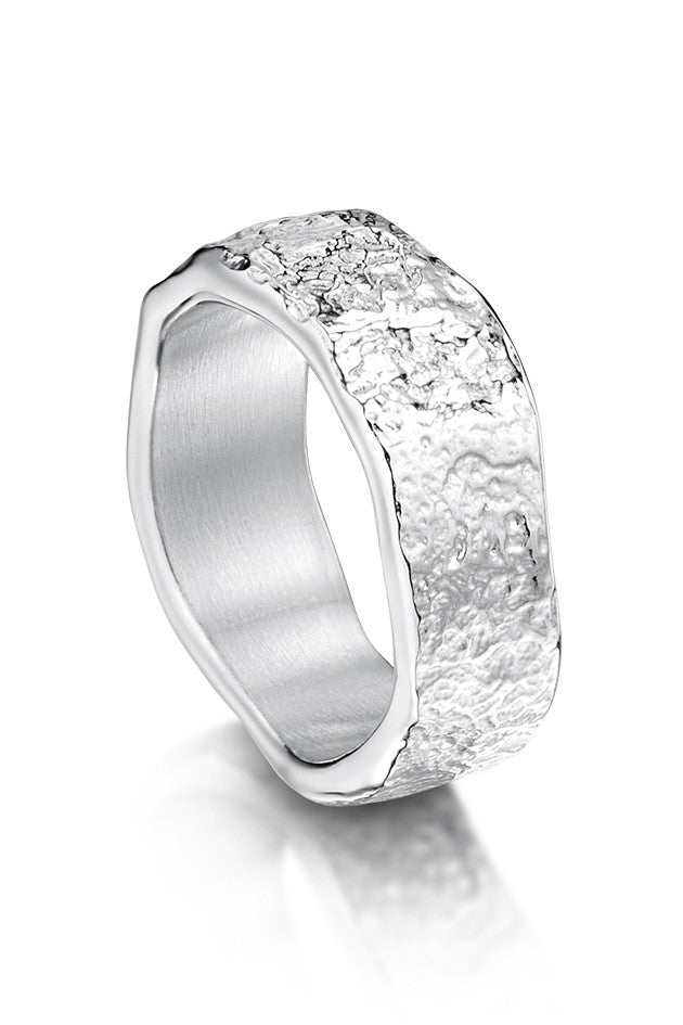 Sheila Fleet Matrix Texture Ring in Sterling Silver ( R215-SIL )