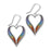 Ortak Astin Sterling Silver Drop Heart Earrings  (EE630)