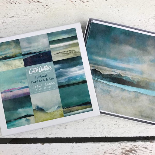 Cath Waters - Scotland Land and Sea Boxed Set of 8 Greetings Cards