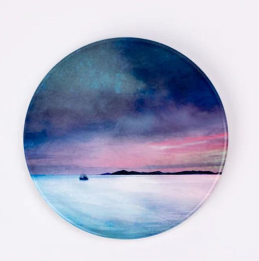 Cath Waters - Fishing The Little Minch Ceramic Coaster