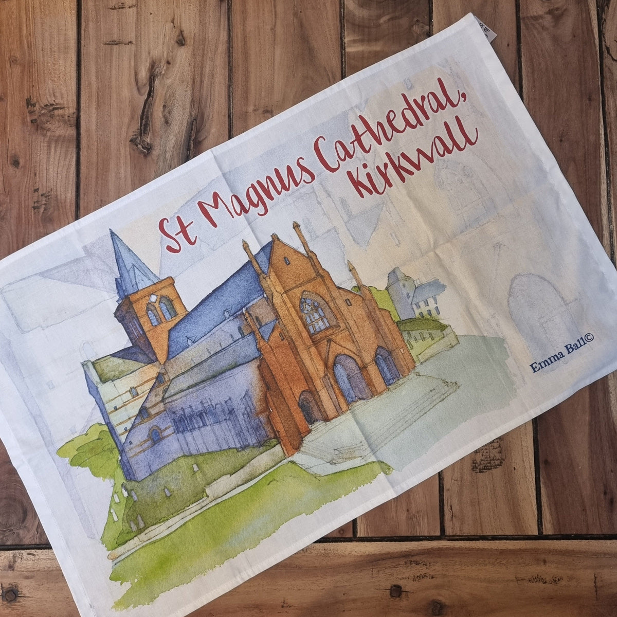 St Magnus Cathedral Tea Towel — Judith Glue