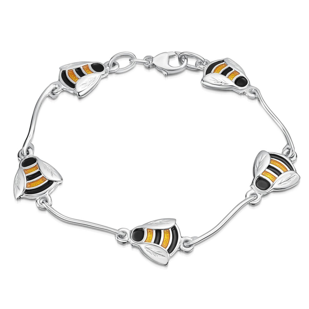 Sheila Fleet Bumblebee Bracelet (EBL273-YELBK)