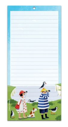 Emma Ball Puffin Watching Magnetic Notepad