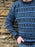 Traditional Fair Isle Crewneck Sweater in Charcoal/Denim