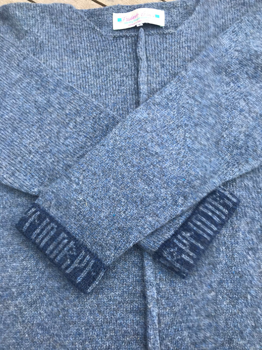 Orkney Tunic with Runes Trims in Denim Blue