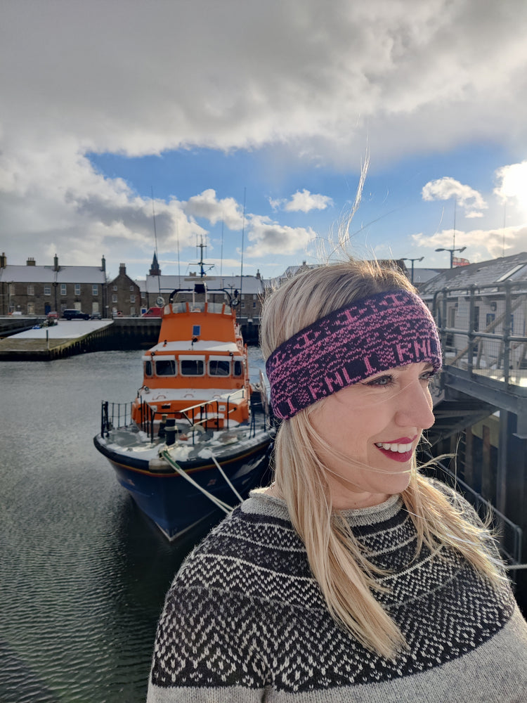New Annie Glue RNLI Charity Headband in Sea Pinks