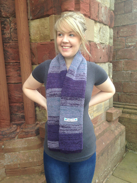 Judith Glue Orkney View Scarf in Heather