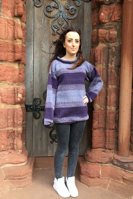Judith Glue Orkney View Rollneck Sweater in Heather