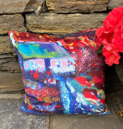 Judith Glue 'Rackwick Cottage' Velvet Cushion