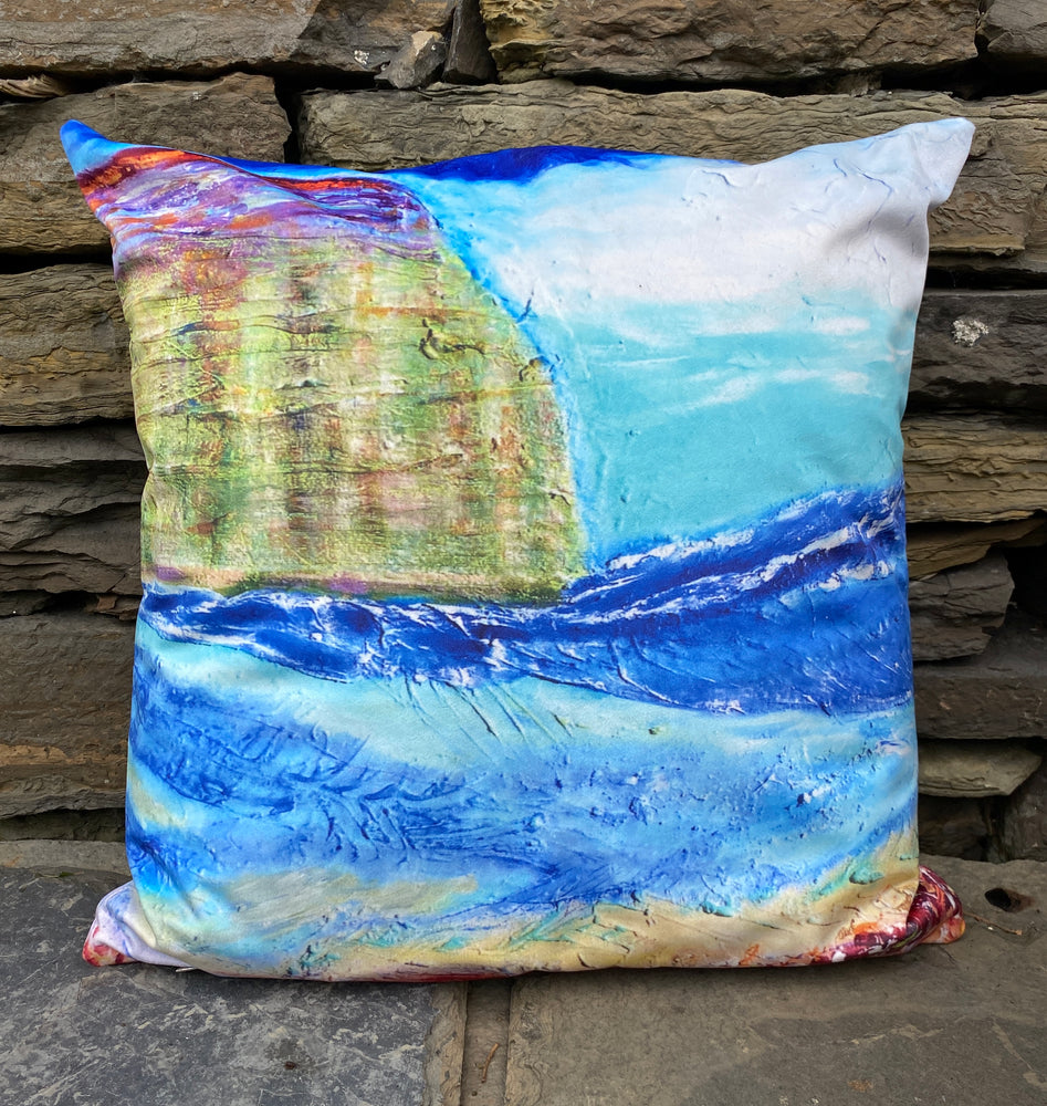 Judith Glue 'Rackwick Bay' Velvet Cushion
