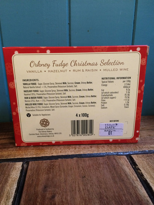 Orkney Fudge Christmas Selection Box 400g